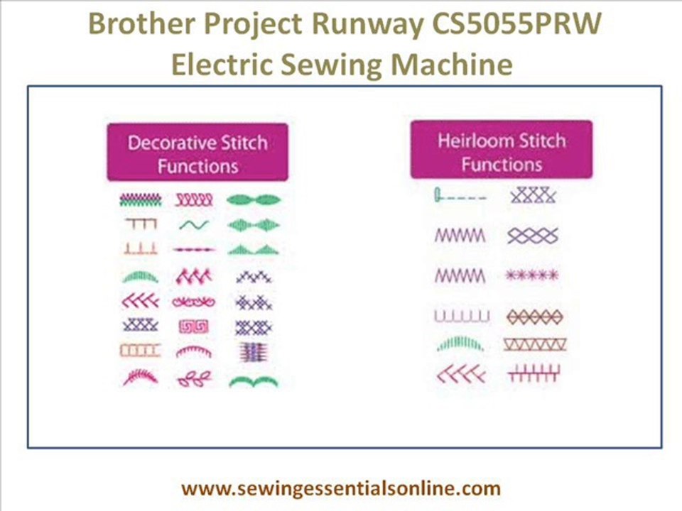 Brother Project Runway CS5055PRW Electric Sewing Machine