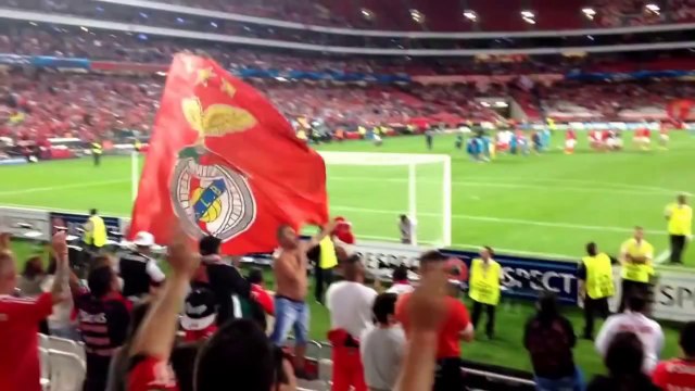 Apoio Incrível Dos Adeptos Benfiquistas No Final do Benfica vs. Zenit (0 - 2) | Champions League 2014-15