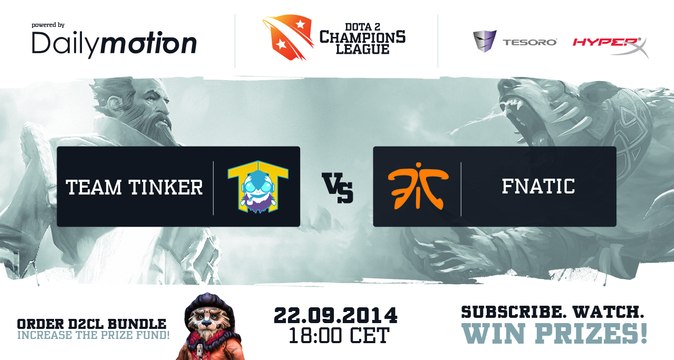 [Postponed] Team Tinker vs Fnatic Game 2 - Dota 2 Champions League @DotaCapitalist & @NahazDota