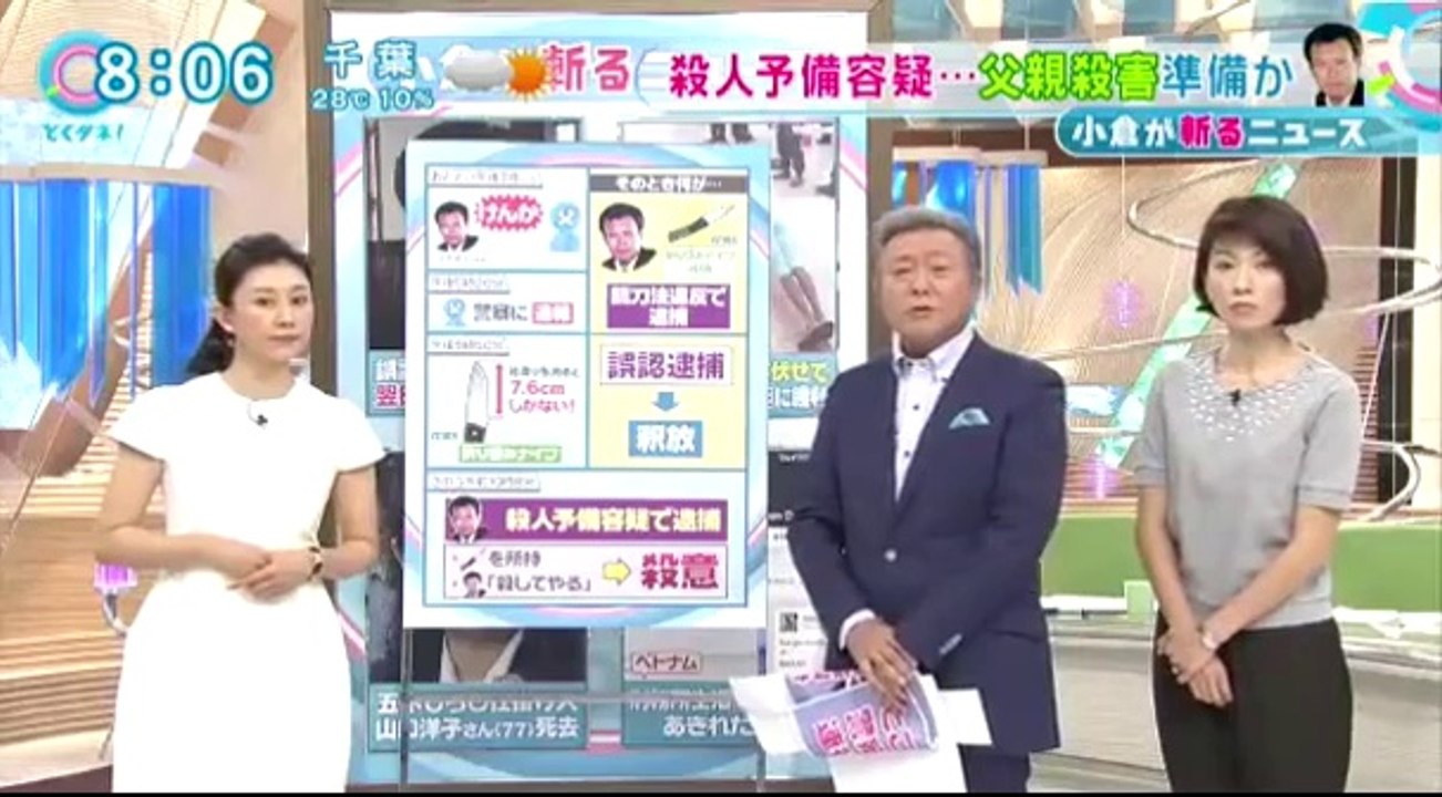 14 09 16 CX TD　埼玉　誤認逮捕　再逮捕　刃渡りの定義を知らない警察