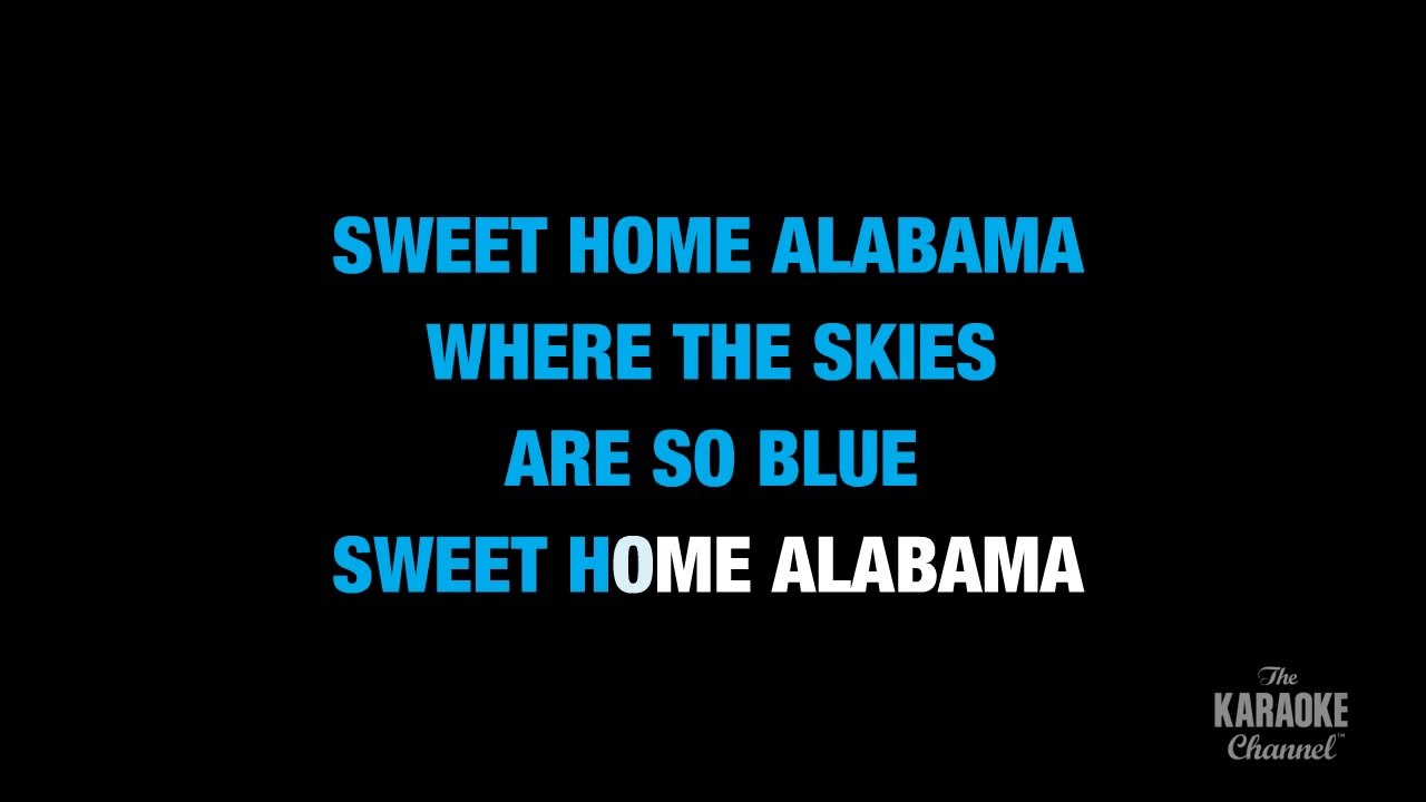 Sweet Home Alabama in the Style of _Lynyrd Skynyrd_ karaoke video with lyrics (no lead vocal)