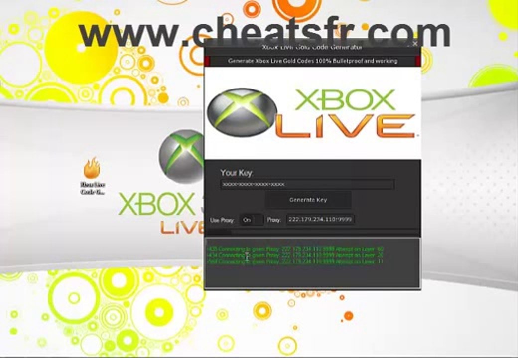 XBOX 360 LIVE CODE GENERATOR