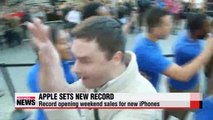Apple's iPhone 6 series set new sales records