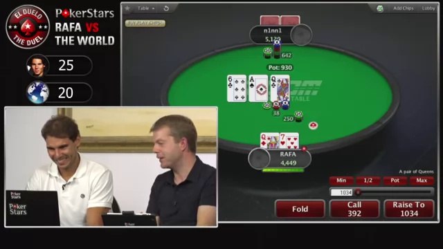 Rafael Nadal vs. the World Live Poker Challenge – PokerStars