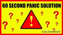 60 Second Panic Solution Review - Does The 60 Second Panic Solution Really Work_
