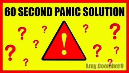 60 Second Panic Solution Review - Does The 60 Second Panic Solution Really Work_