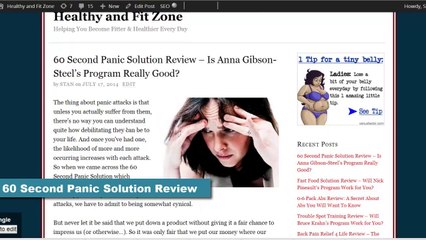 60 Second Panic Solution Review - is Anna Gibson-Steel's Program Good_