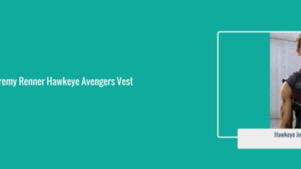 Hawkeye Jeremy Renner Leather Vest