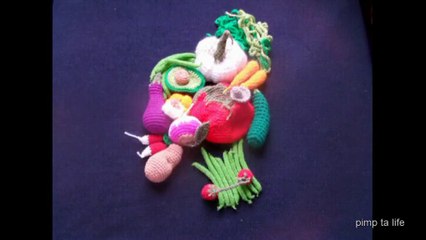 pimp ta life crochet vegetables face vs Giuseppe Arcimboldo