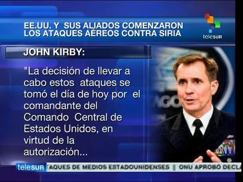 EE.UU. y países aliados inician ataques aéreos contra El en Siria
