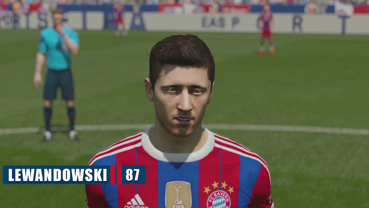 Die Gesichter der Spieler des FC Bayern in FIFA 15