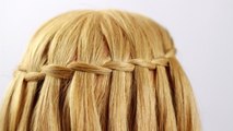 Плетение водопад из двух прядей. Waterfall Braiding with Two Strands