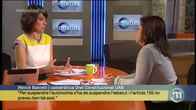 TV3 - Els Matins - Barceló: La pregunta hauria de portar un preàmbul pel qual es justifiqui i se