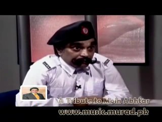 Moin Akhtar as Police Constable Loose Talk Part 1 of 3 Anwar Maqsood Goodbye Moeen