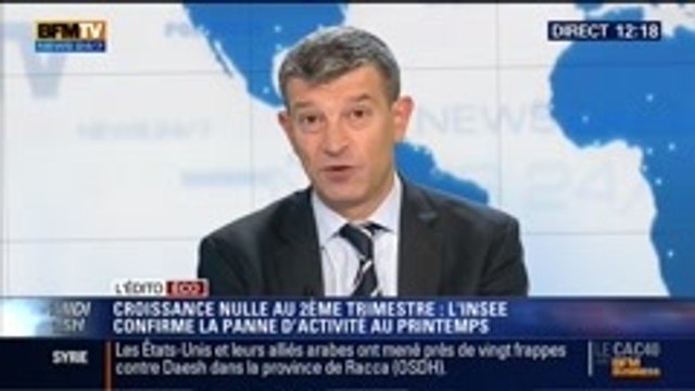 L'édito éco de Nicolas Doze: Croissance économique nulle au second trimestre - 23/09