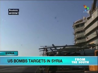 US starts bombing campaign in Syria