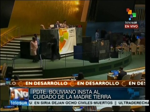 Evo: Necesitamos acciones inmediatas contra el cambio climático