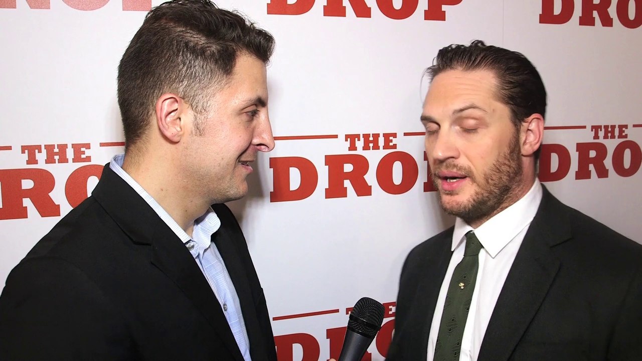 Tom Hardy at "The Drop" NY Premiere #InTheLab with @ArthurKade
