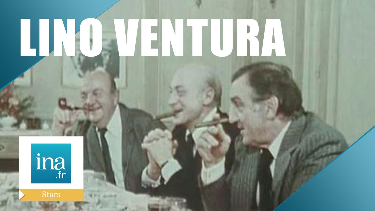 Lino Ventura "Aventures gastronomiques avec Jean Gabin et Bernard Blier" - Archive INA