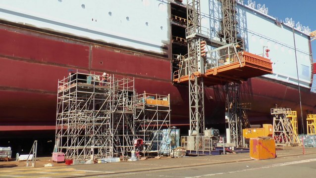 Chantier naval STX Saint-Nazaire, la CFDT fait le choix de l'emploi
