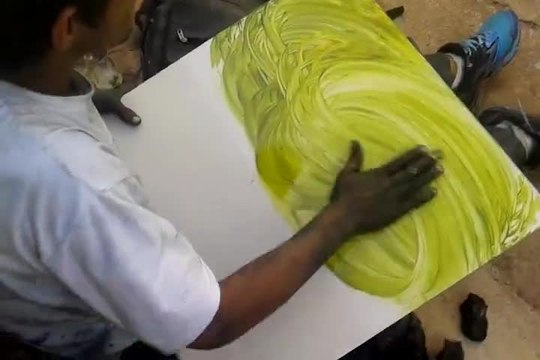 Peindre sans pinceaux en moins de 10 minutes