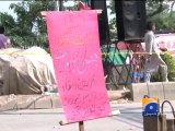 Democracy Grave at PAT Dharna-Geo Reports-23 Sep 2014