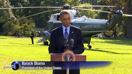 Obama: Coalition strikes on Syria show US 'not alone'