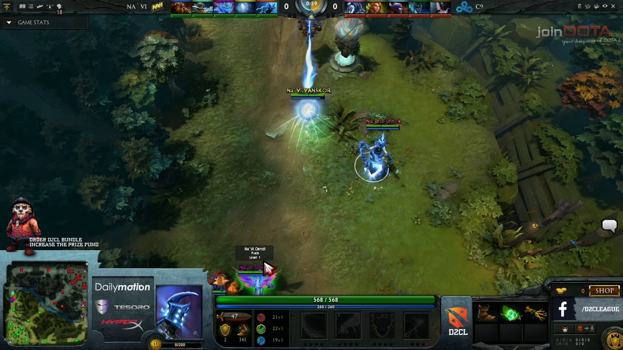 Na'Vi vs Cloud 9 Game 1 Part 1 - Dota 2 Champions League @TobiWanDOTA