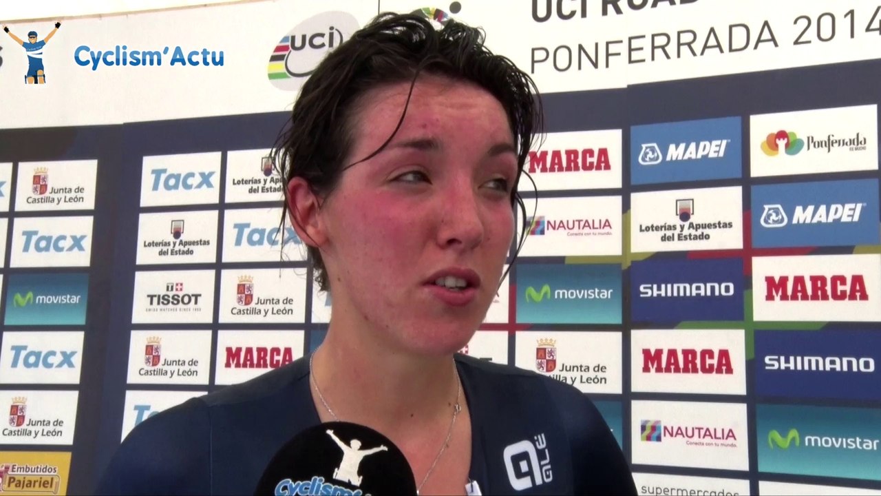 Mondiaux - Ponferrada 2014 : Aude Biannic après le chrono'