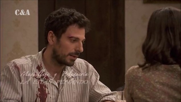 En el Jaral, hablan de la pelea, mientras Aurora cura a Conrado