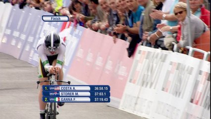 Ponferrada 2014 - Dominio tedesco, Ganna quarto fra gli juniores