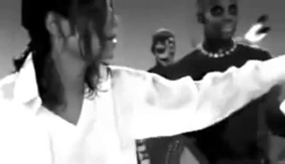 Michael Jackson on the set of 'Black or White' ( rare)