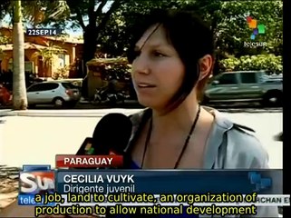 Paraguayan youth demand jobs, land, and free education