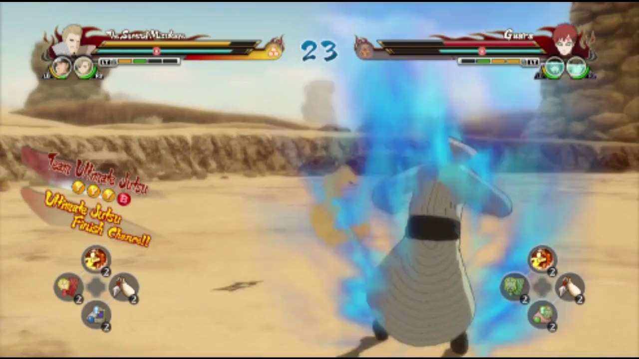Second Mizukage VS Gaara In A Naruto Shippuden Ultimate Ninja Storm Revolution Match / Battle / Fight