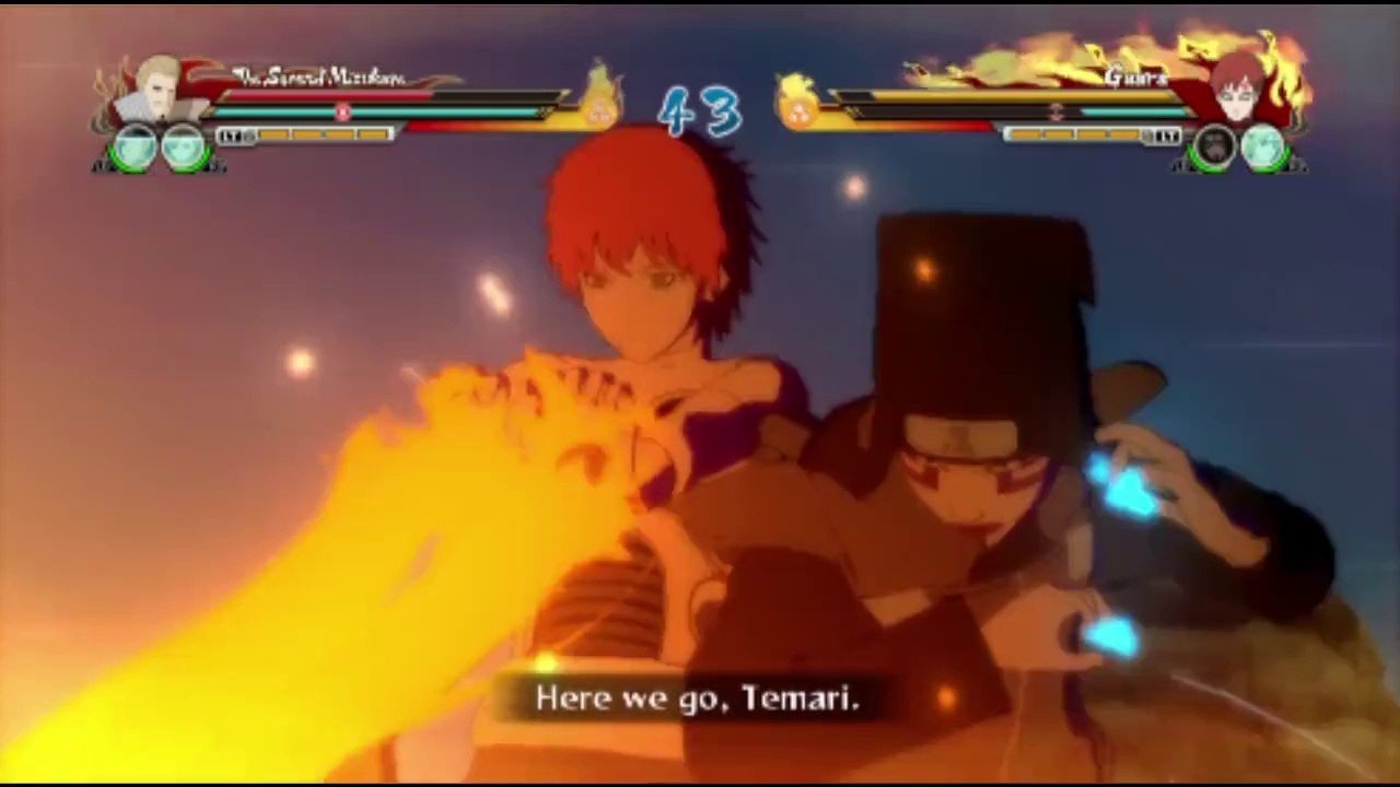 Second Mizukage VS Gaara In A Naruto Shippuden Ultimate Ninja Storm Revolution Match / Battle / Fight