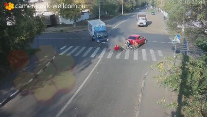 Cyclist Escapes Death Twice in One Day