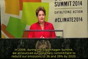 Latin American heads of state deliver speech at UN Climate Summit