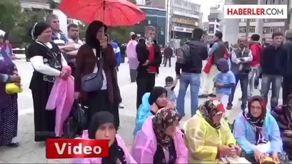 Madenci Eşleri de Eyleme Katıldı