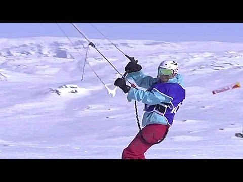 Härtestes Rennen der Welt (200 Snowkiter jagen durch die Schneewüste)