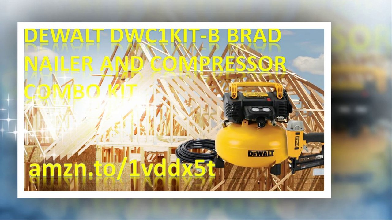 DEWALT DWC1KIT-B Brad Nailer and Compressor Combo Kit|DEWALT DWC1KIT-B|Sale|Brad Nailer|Combo Kit