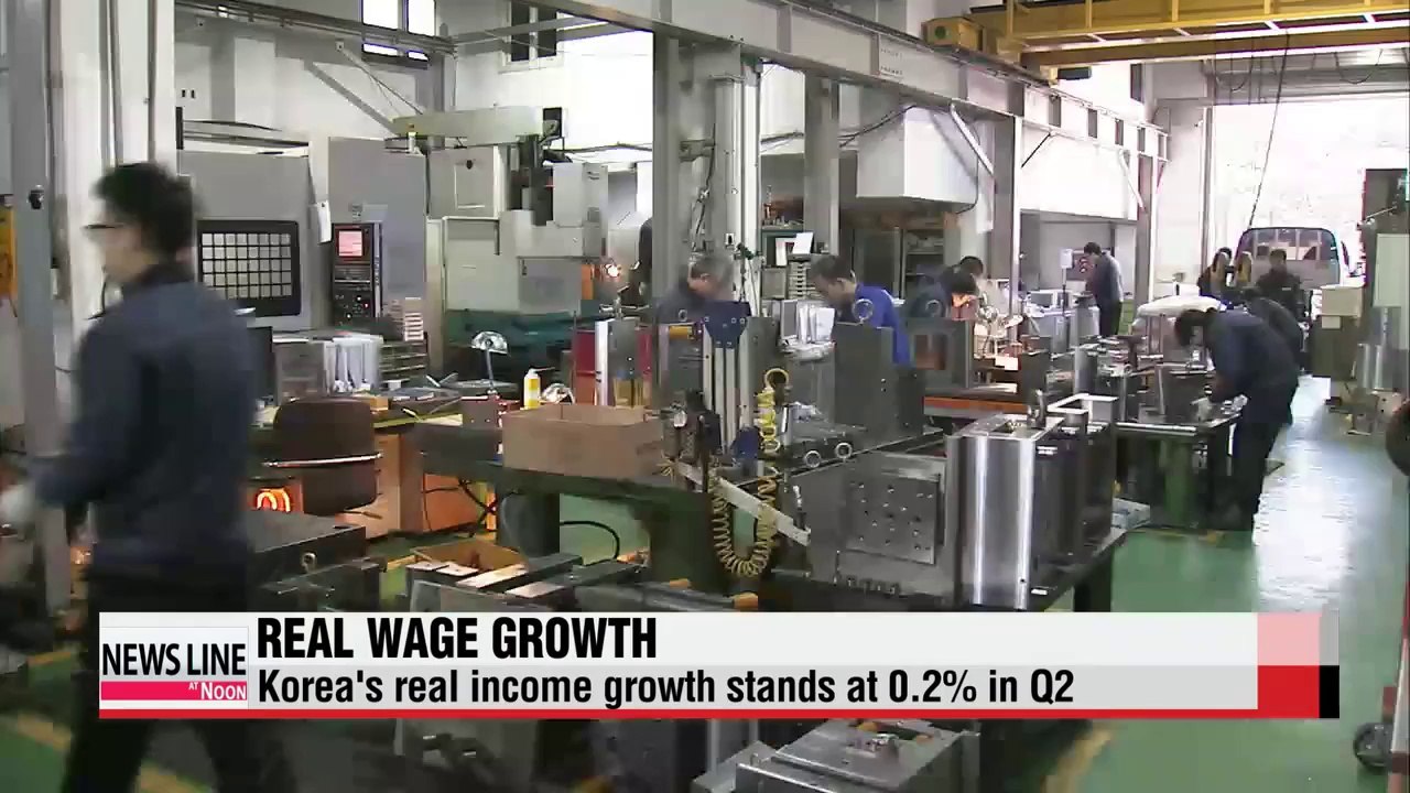 Korea's real wage growth nears zero-percent