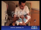Moulana Tariq Jameel say first Azaan new born baby of  Veena & Asad Khan son Abram Khan Khattak Ears
