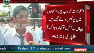 Worried parents sent their Kids to Inqilab March Schools for Education !