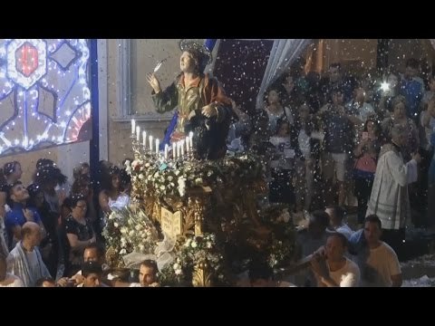 Teverola (CE) - Festa S.Giovanni 2014, il rientro del santo (22.09.14)