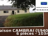 A vendre - maison - CAMBRAI (59400) - 6 pièces - 103m²