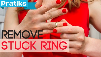 How to remove a stuck ring from your finger