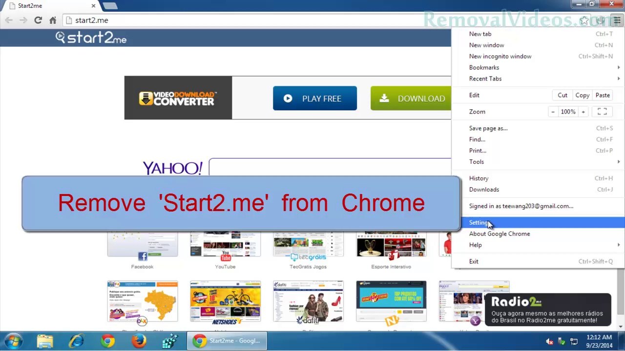 Start2.me Removal Instructions - How to Remove  'Start2.me' Hijacker