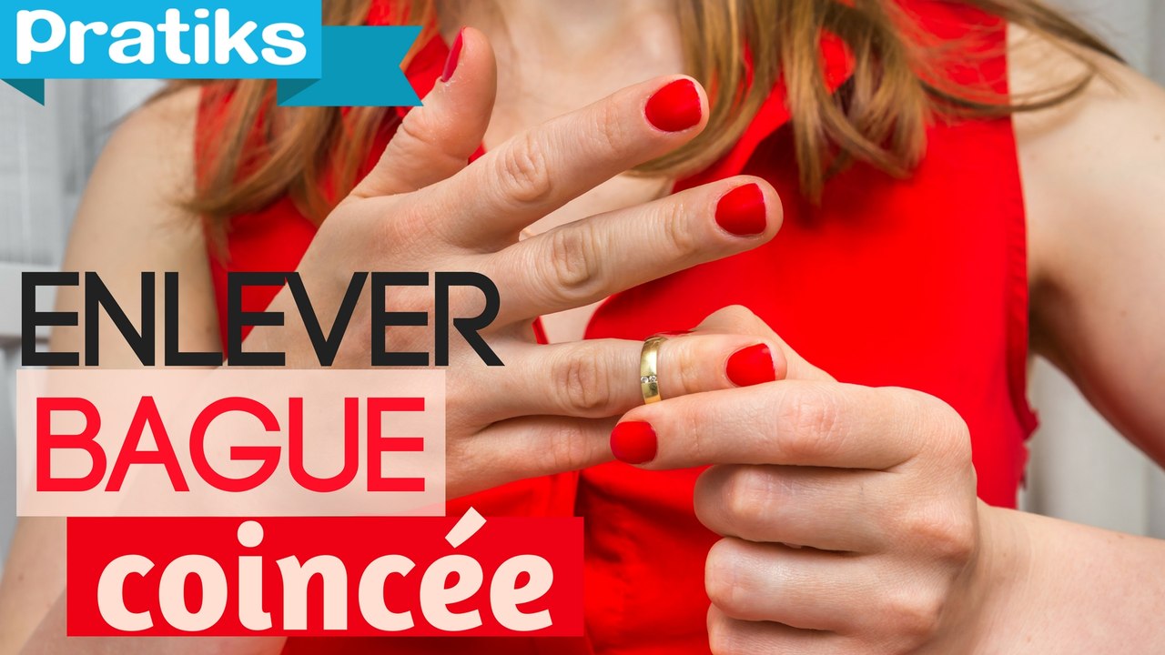 Comment enlever une bague ou alliance coincée sur un doigt