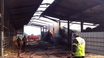 Incendie hangar agricole