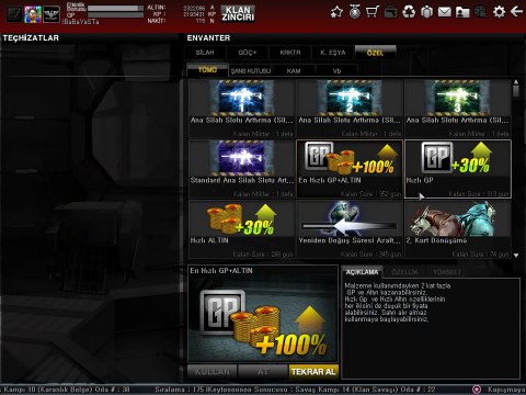 lBaBaYaSTa Wolfteam envanter videosu